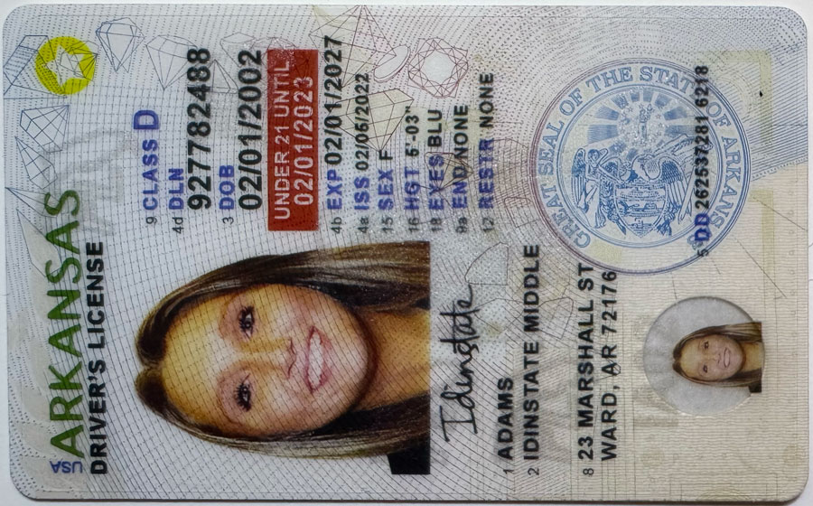 IDINSTATE IDINSTATE.PH New Arkansas U21 State Fake ID