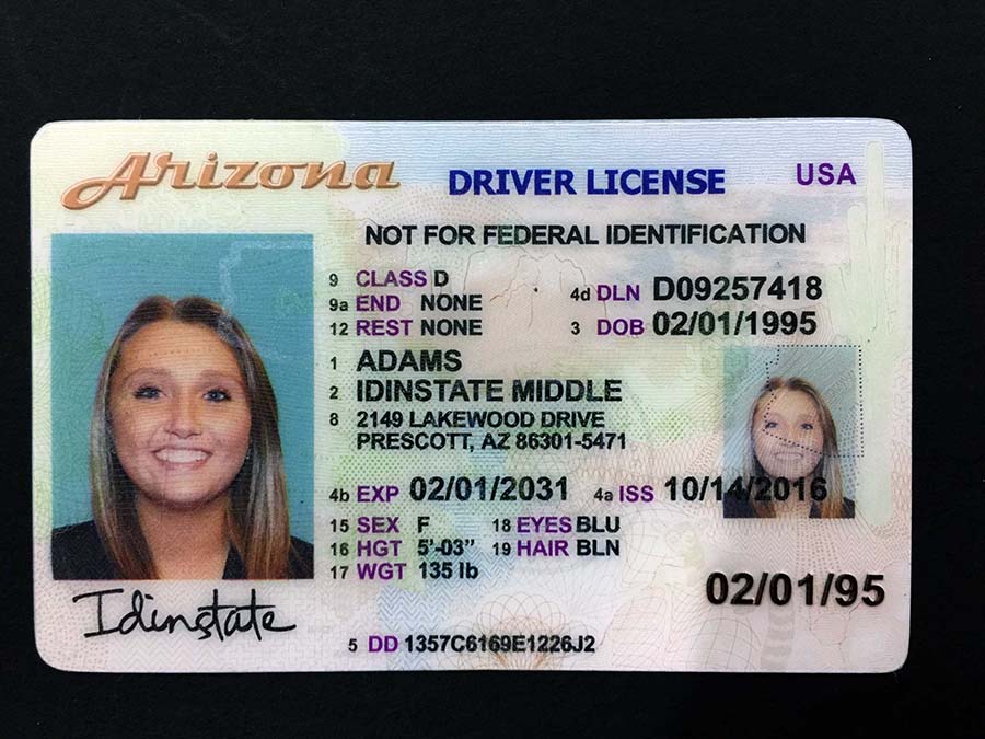 ARIZONA Fake Driver License