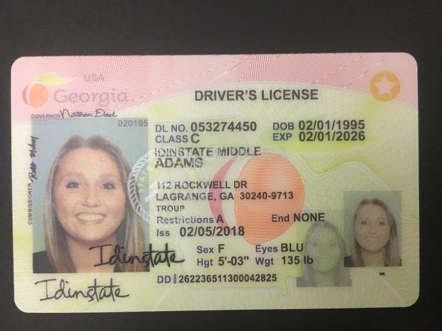 Georgia Fake Driver license