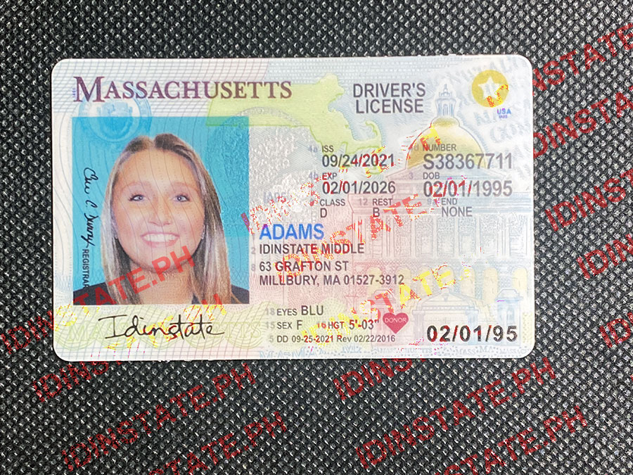 MASSACHUSETTS Fake Driver License