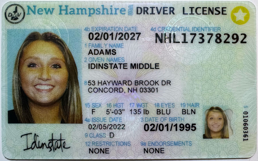 IDINSTATE IDINSTATE.PH New Hampshire State Fake ID