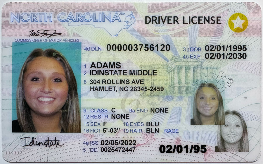 IDINSTATE IDINSTATE.PH New NORTH CAROLINA State Fake ID