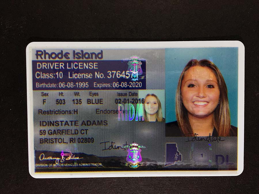 Rhode Island Fake Driver License