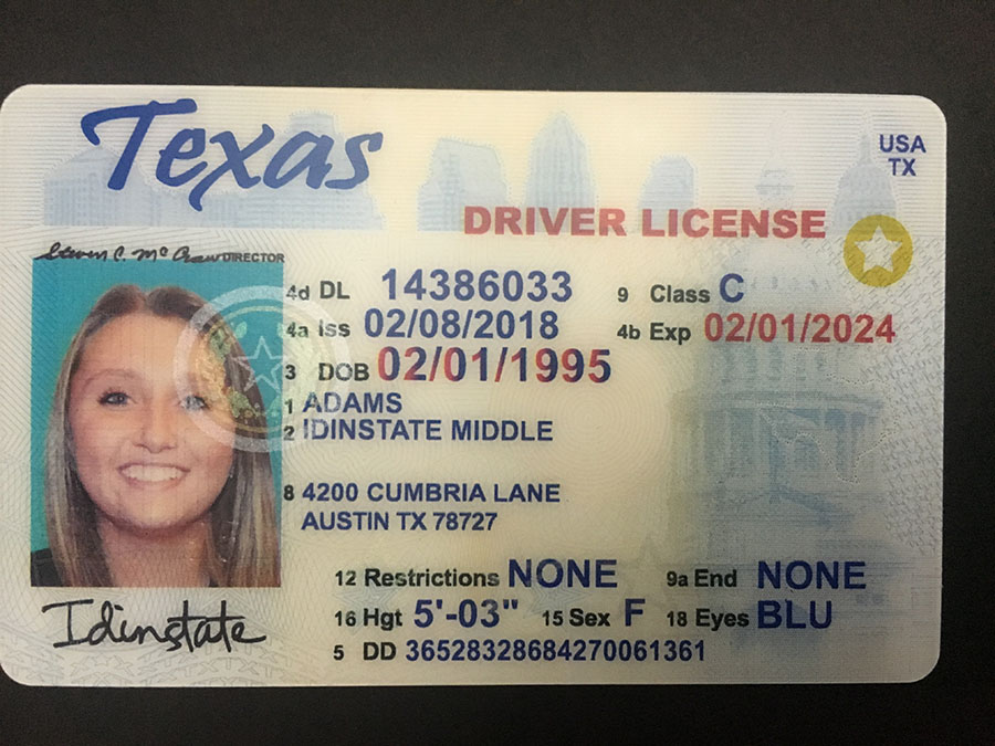 Texas Fake Driver license