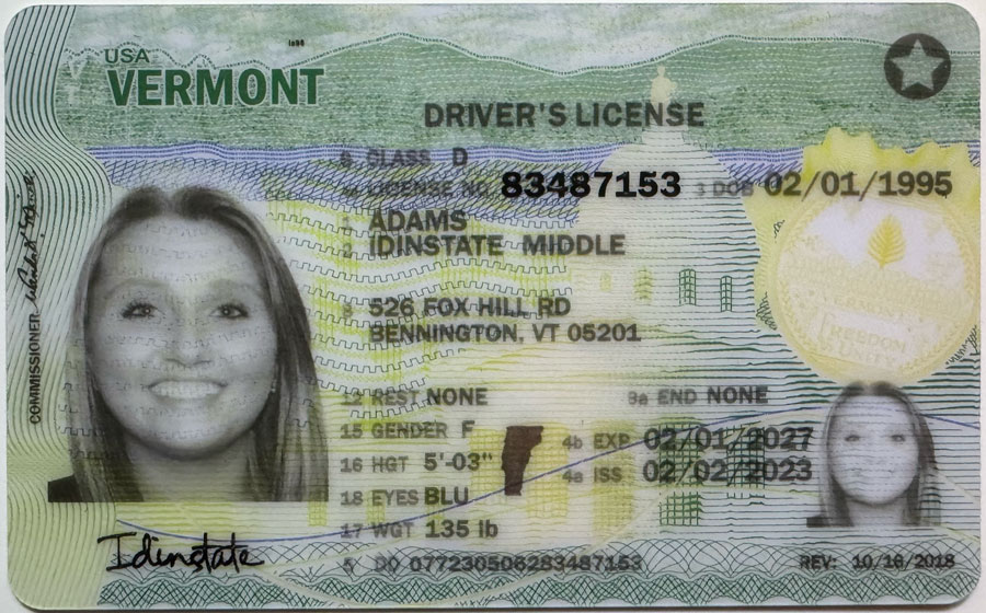 IDINSTATE IDINSTATE.PH New VERMONT State Fake ID