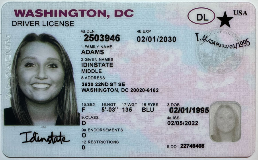 IDINSTATE IDINSTATE.PH New WASHINGTON DC State Fake ID