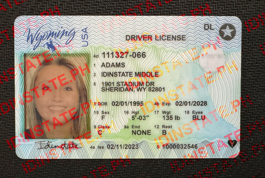 WYOMING Fake Driver License