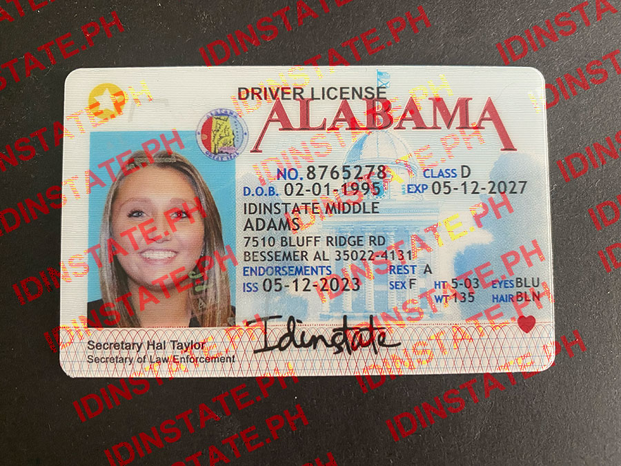 IDINSTATE IDINSTATE.PH New Alabama State Fake ID
