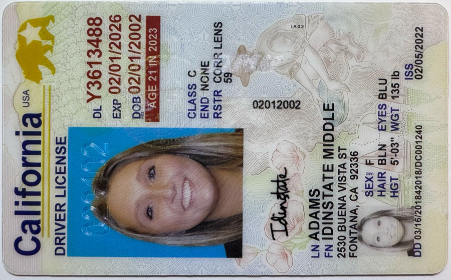 IDINSTATE IDINSTATE.PH New California U21 State Fake ID