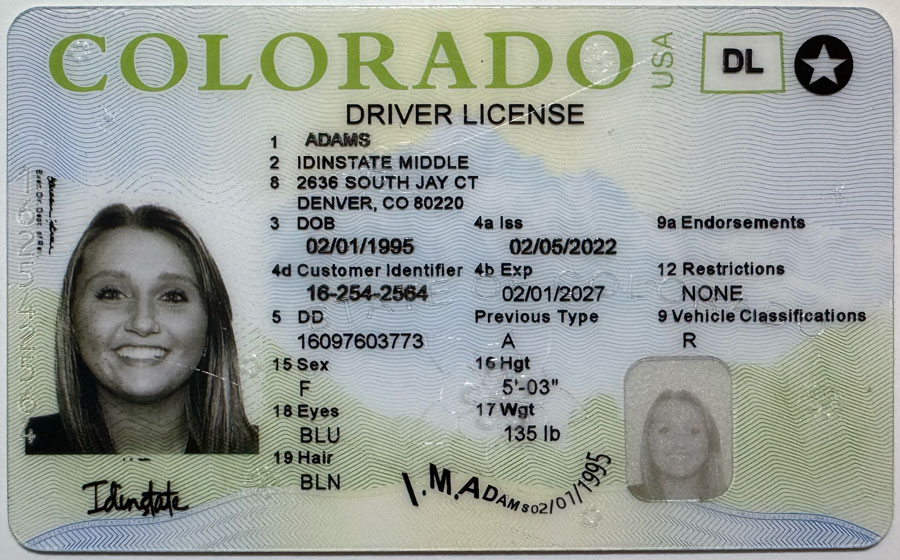 IDINSTATE IDINSTATE.PH New Colorado State Fake ID