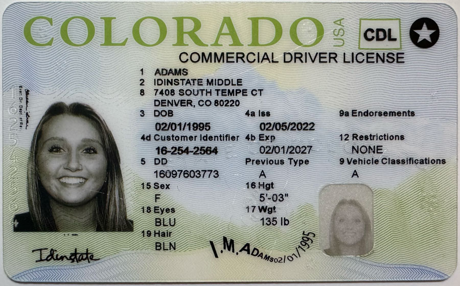 IDINSTATE IDINSTATE.PH New Colorado CDL