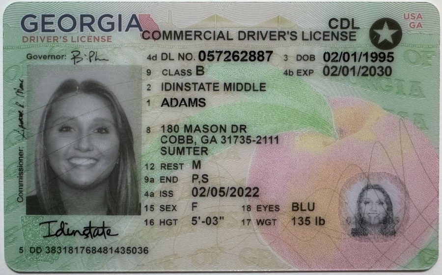 IDINSTATE IDINSTATE.PH New Georgia CDL