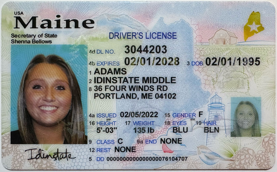 IDINSTATE IDINSTATE.PH New Maine State Fake ID