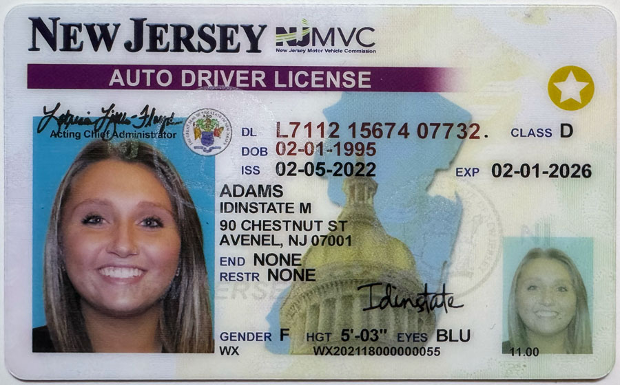 IDINSTATE IDINSTATE.PH New New Jersey State Fake ID