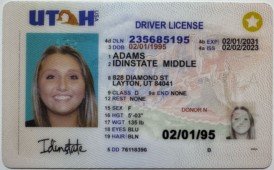 IDINSTATE IDINSTATE.PH New UTAH State Fake ID